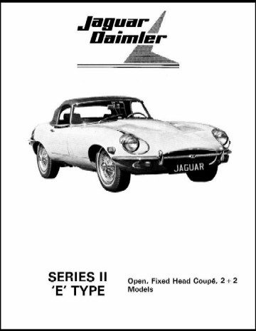. Jaguar XKE Series 2 Illustrated Parts Manual (Complete)